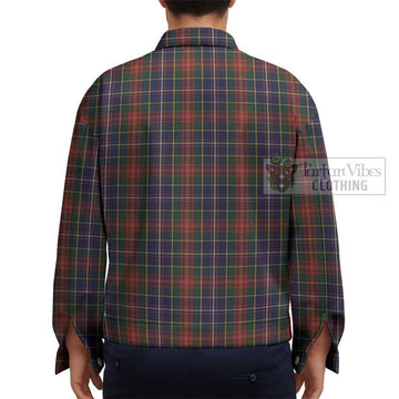 Crozier Tartan Unisex Lapel Cotton Jacket