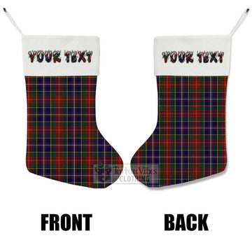 Crozier Tartan Christmas Stocking with Personalized Text