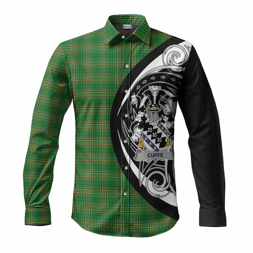 Cuffe Irish Clan Long Sleeve Button Shirt Celtic Circle Style Men's Shirt S - Tartan Vibes Clothing