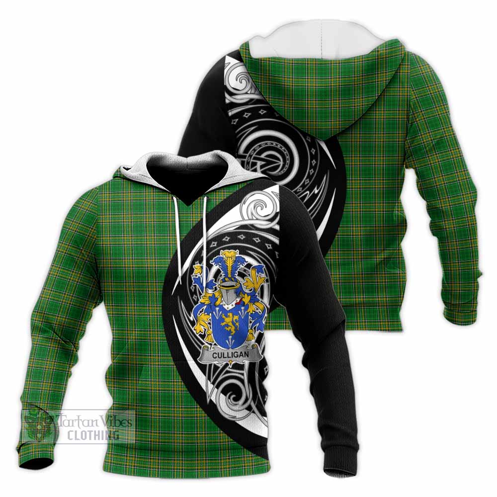Culligan Irish Clan Knitted Hoodie Celtic Circle Style - Tartan Vibes Clothing