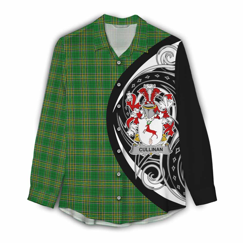 Cullinan Irish Clan Women's Casual Shirt Celtic Circle Style Female - Tartan Vibes Clothing