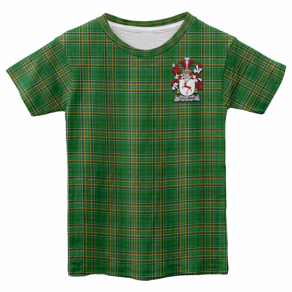Cullinan Irish Clan Tartan Kid T-Shirt with Coat of Arms Youth XL Size14 - Tartan Vibes Clothing