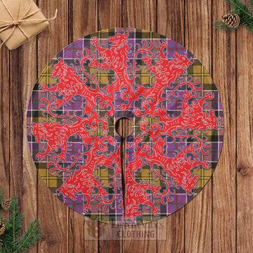 Culloden Tartan Christmas Tree Skirt Lion Rampant Style Casual Tree Skirts - Tartan Vibes Clothing