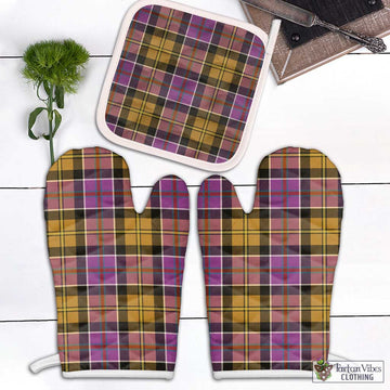 Culloden Tartan Combo Oven Mitt & Pot-Holder White - Tartan Vibes Clothing