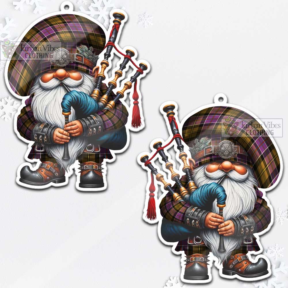 Tartan Vibes Clothing Culloden Tartan Badpiper Gnome Christmas Ornament