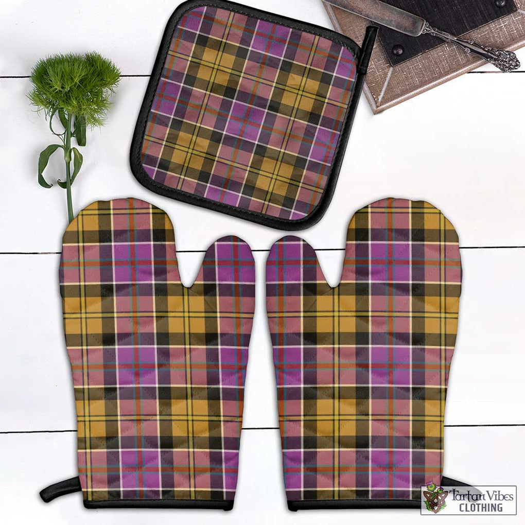 Culloden Tartan Combo Oven Mitt & Pot-Holder Black - Tartan Vibes Clothing