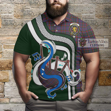 Cumming Tartan Polo Shirt with Epic Bagpipe Style