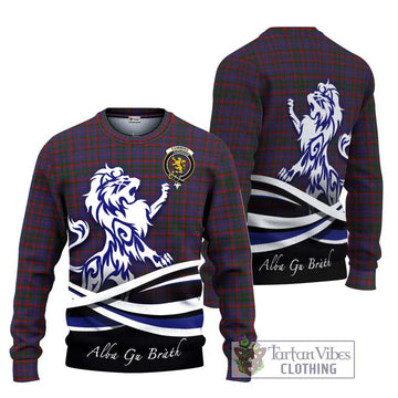 Cumming Tartan Ugly Sweater with Alba Gu Brath Regal Lion Emblem