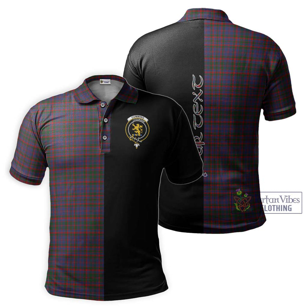 Cumming Tartan Polo Shirt with Family Crest and Half Of Me Style Kid - Tartanvibesclothing Shop