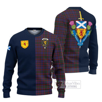 Cumming Tartan Ugly Sweater with Scottish Lion Royal Arm Half Style