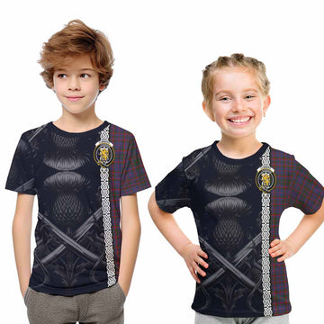 Cumming Tartan Kid T-Shirt with Family Crest Cross Sword Thistle Celtic Vibes Youth XL Size14 - Tartan Vibes Clothing