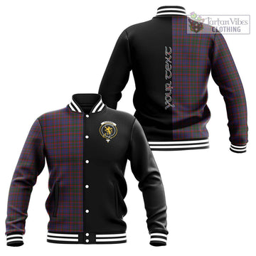 Cumming Tartan Baseball Jacket with Family Crest and Half Of Me Style