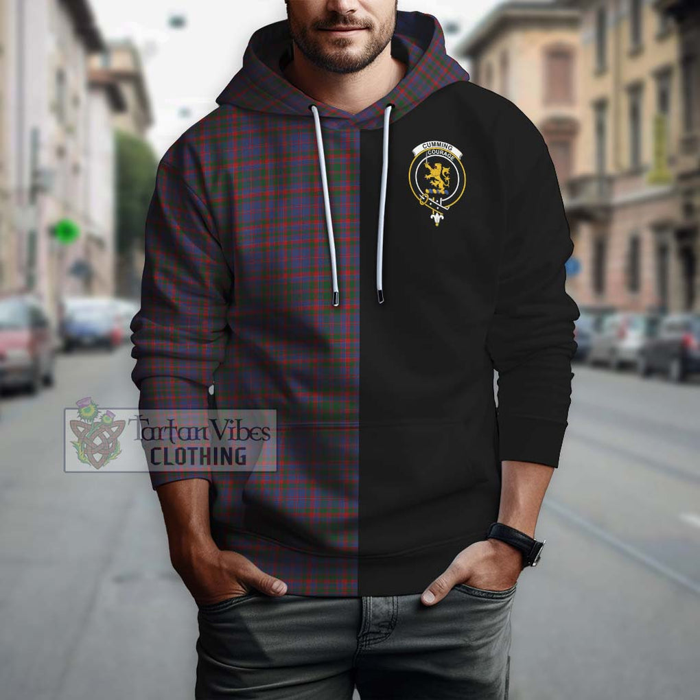 Cumming Tartan Hoodie with Family Crest and Half Of Me Style Zip Hoodie - Tartanvibesclothing Shop