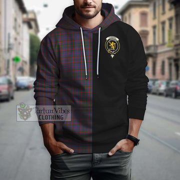 Cumming Tartan Hoodie with Family Crest and Half Of Me Style