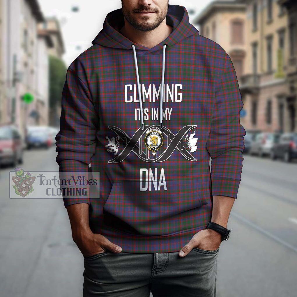 Cumming Tartan Hoodie with Family Crest DNA In Me Style Pullover Hoodie - Tartanvibesclothing Shop