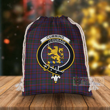 Cumming Tartan Christmas Santa's Bag with Family Crest