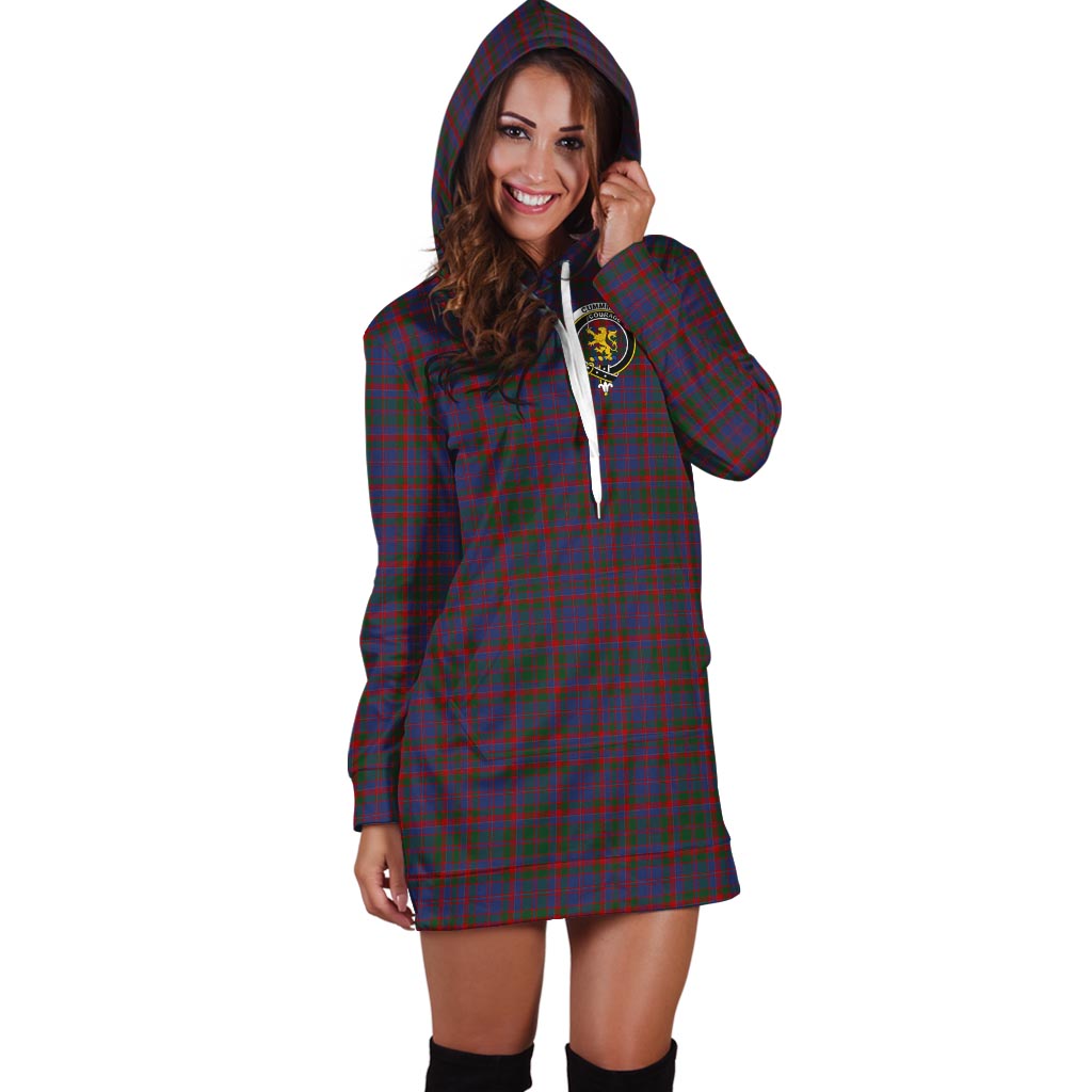 Cumming Tartan Hoodie Dress with Family Crest - Tartan Vibes Clothing