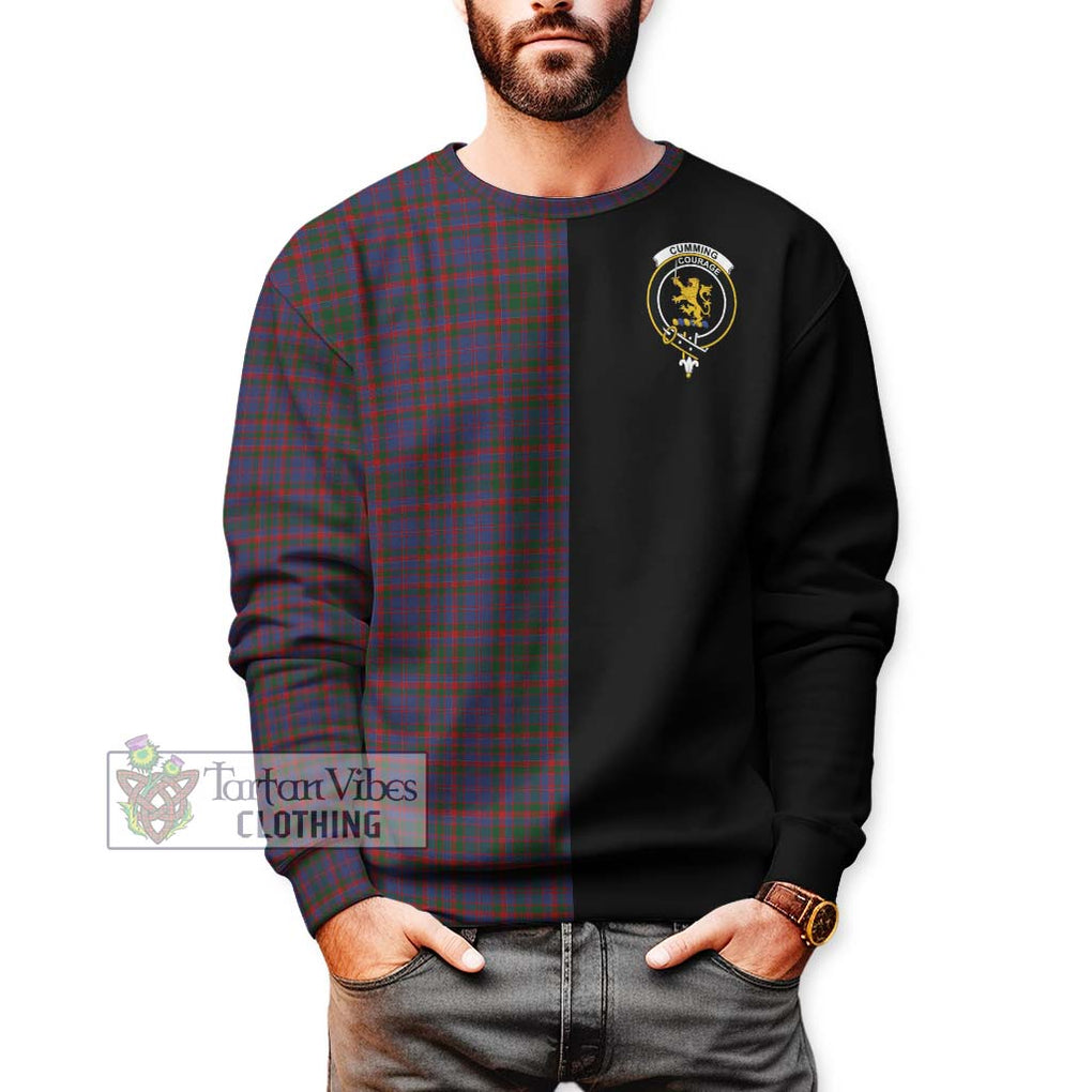 Cumming Tartan Sweatshirt with Family Crest and Half Of Me Style Unisex - Tartanvibesclothing Shop