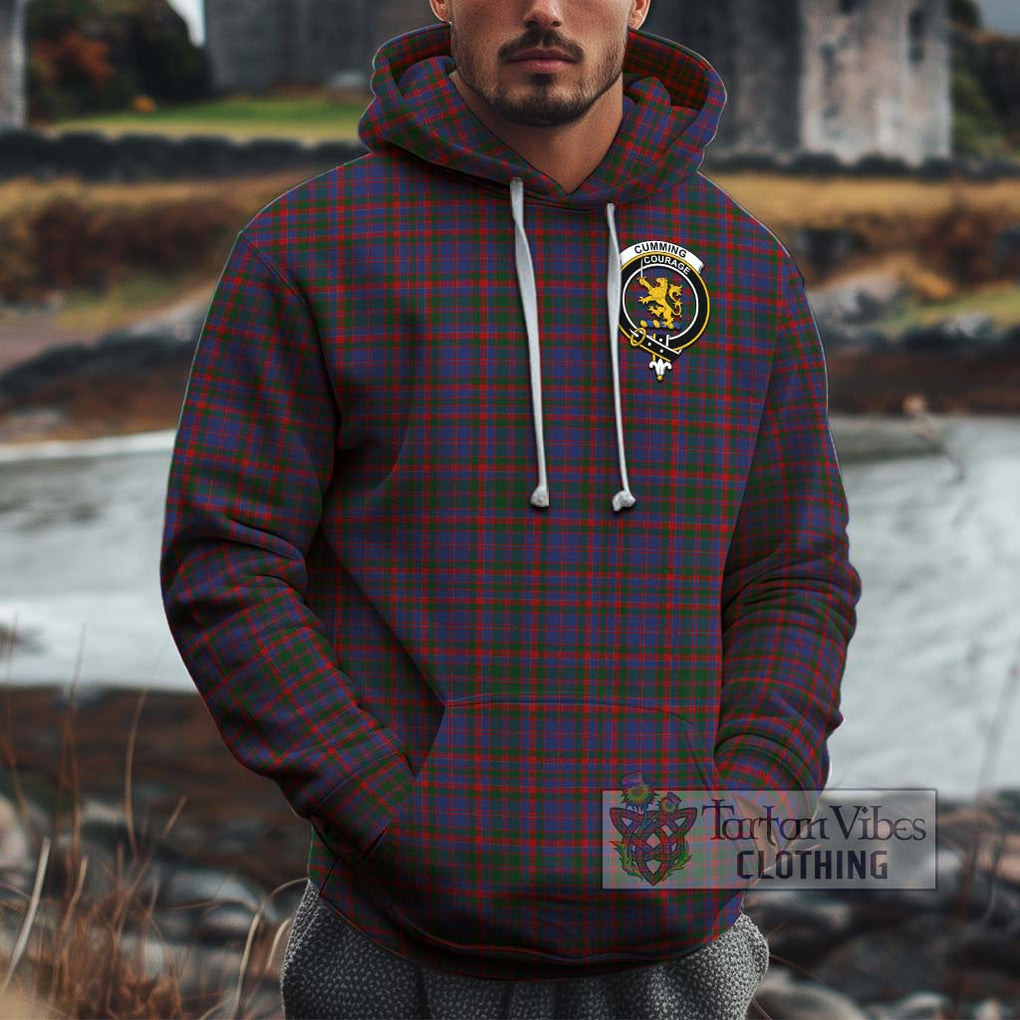 Cumming Tartan Cotton Hoodie with Family Crest Pullover Hoodie XS - Tartan Vibes Clothing