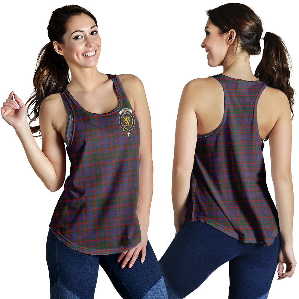 cumming-tartan-women-racerback-tanks-with-family-crest