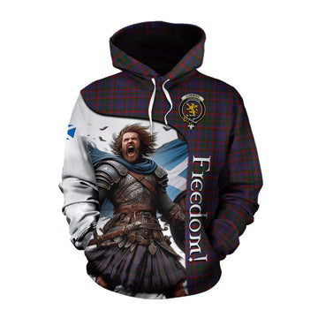 Cumming Crest Tartan Cotton Hoodie Inspired by the Freedom of Scottish Warrior