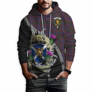 Cumming Tartan Family Crest Hoodie Lion Rampant Royal Thistle Shield Celtic Inspired Pullover Hoodie - Tartan Vibes Clothing