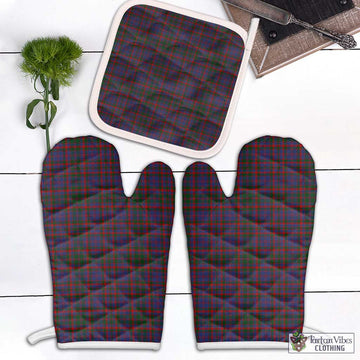 Cumming Tartan Combo Oven Mitt & Pot-Holder White - Tartan Vibes Clothing
