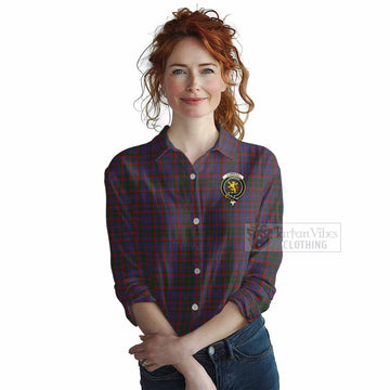 Cumming Tartan Women's Casual Shirt with Family Crest DNA In Me Style