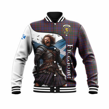 Cumming Crest Tartan Baseball Jacket Inspired by the Freedom of Scottish Warrior