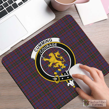 Cumming Tartan Mouse Pad with Family Crest