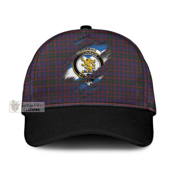 Cumming Tartan Classic Cap with Family Crest In Me Style