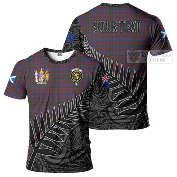 Cumming Crest Tartan T-Shirt with New Zealand Silver Fern Half Style