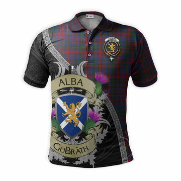 Cumming Tartan Family Crest Polo Shirt Lion Rampant Royal Thistle Shield Celtic Inspired Kid - Tartan Vibes Clothing