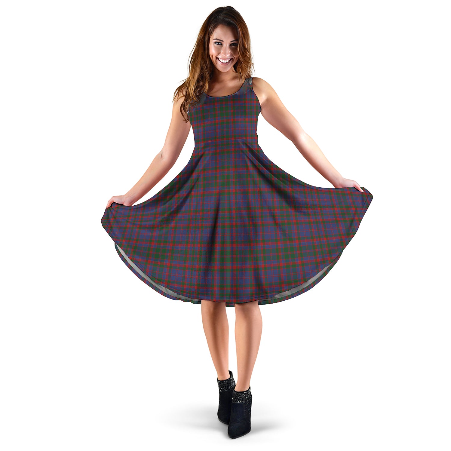 cumming-tartan-sleeveless-midi-womens-dress