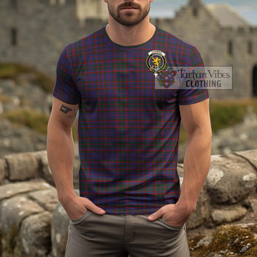 Cumming Tartan Cotton T-Shirt with Family Crest