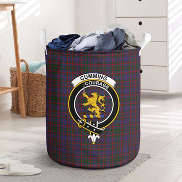 Cumming Tartan Laundry Basket with Family Crest