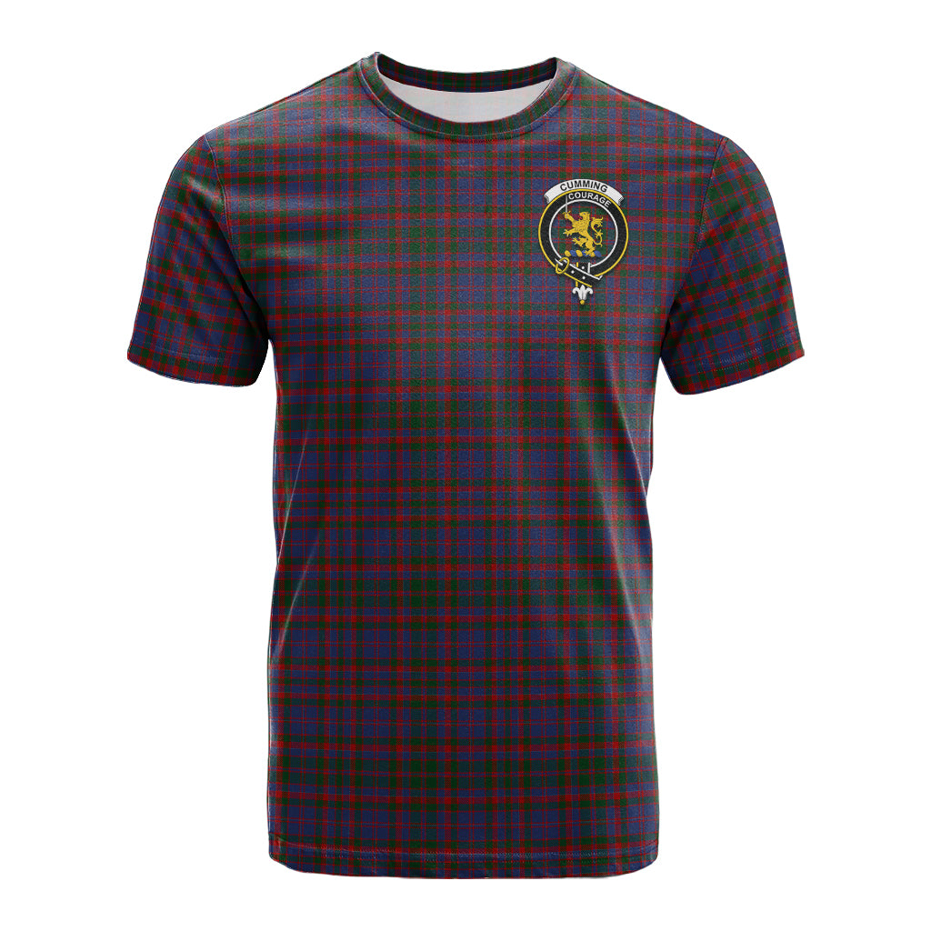 Cumming Tartan T-Shirt with Family Crest - Tartan Vibes Clothing