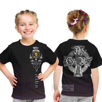 Cumming Tartan Kid T-Shirt Featuring Alba Gu Brath Family Crest Celtic Inspired