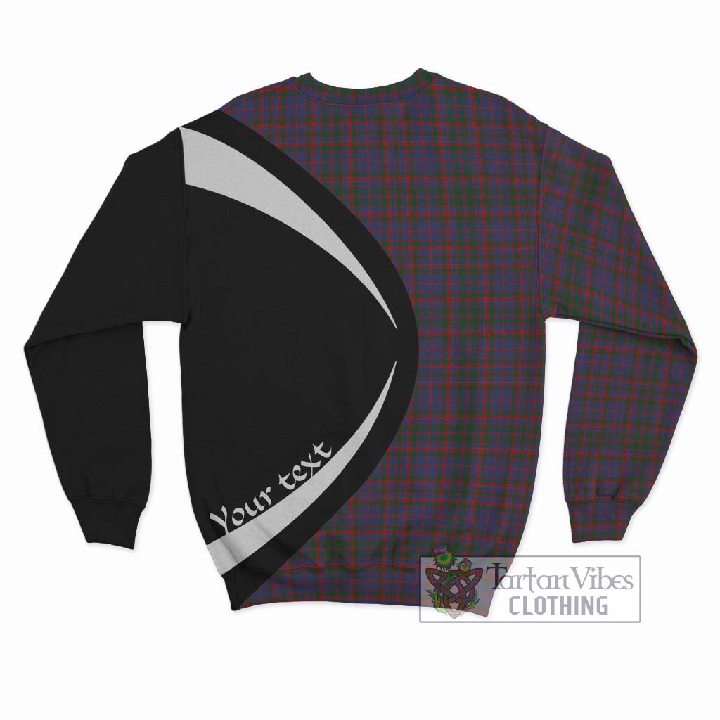 Cumming Tartan Sweatshirt with Family Crest Circle Style - Tartan Vibes Clothing