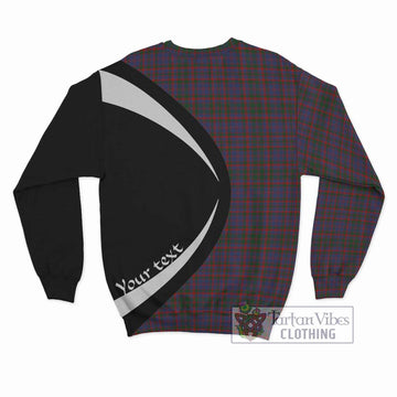 Cumming Tartan Sweatshirt with Family Crest Circle Style