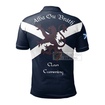 Cumming Tartan Lion Rampant Polo Shirt Proudly Display Your Heritage with Alba Gu Brath and Clan Name