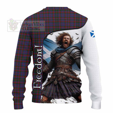 Cumming Crest Tartan Knitted Sweater Inspired by the Freedom of Scottish Warrior