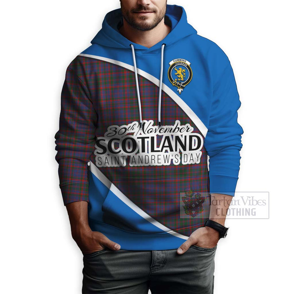 Tartan Vibes Clothing Cumming Family Crest Tartan Hoodie Celebrate Saint Andrew's Day in Style