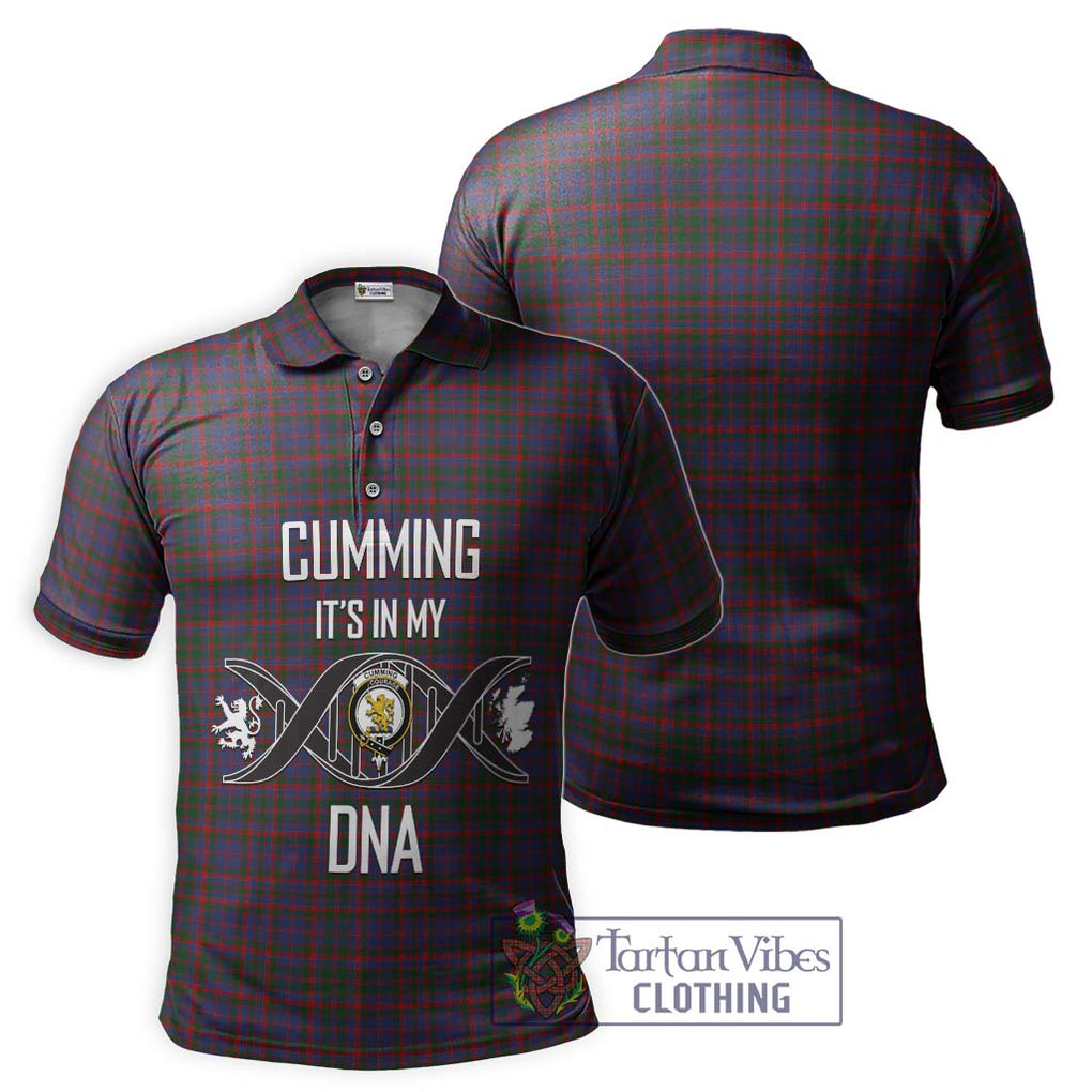 Cumming Tartan Polo Shirt with Family Crest DNA In Me Style - Tartanvibesclothing Shop