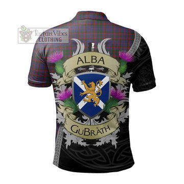 Cumming Tartan Family Crest Polo Shirt Lion Rampant Royal Thistle Shield Celtic Inspired - Tartan Vibes Clothing