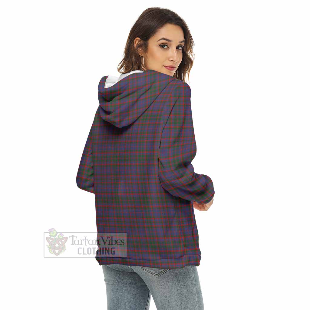 Cumming Tartan Women's Borg Fleece Hoodie with Half Zip - Tartan Vibes Clothing