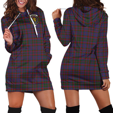 Cumming Tartan Hoodie Dress with Family Crest