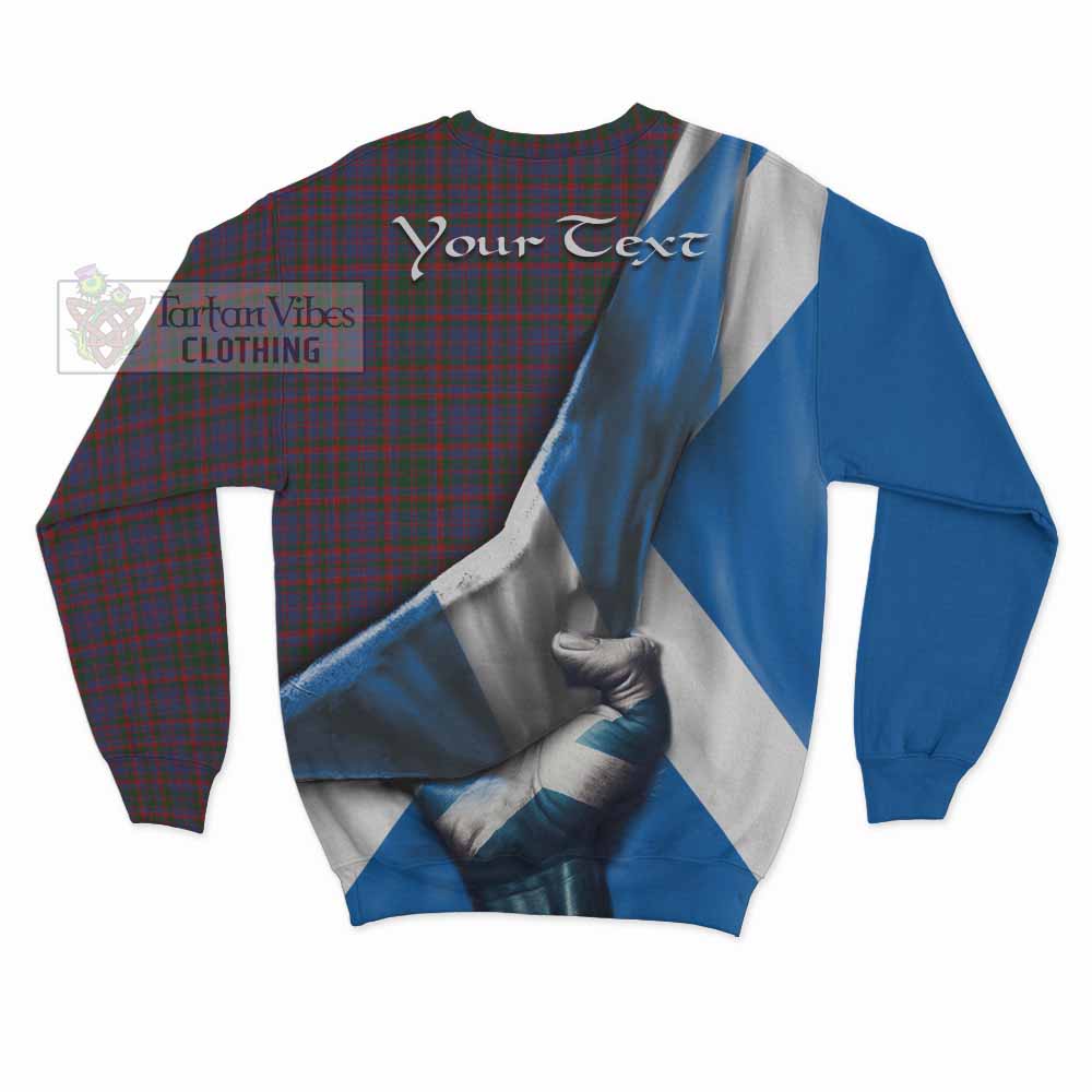 Tartan Vibes Clothing Cumming Tartan Sweatshirt with Family Crest Scotland Patriotic Style