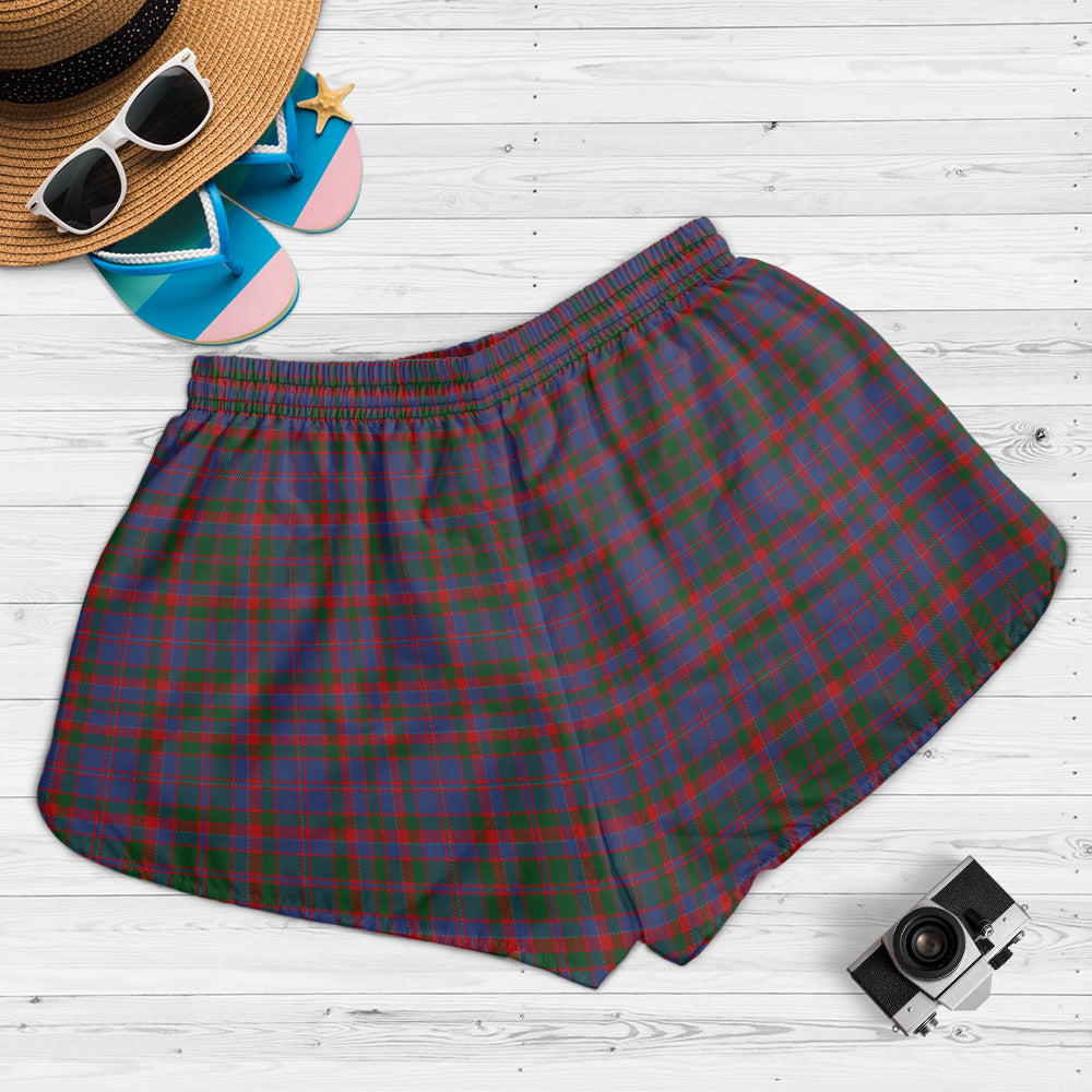 cumming-tartan-womens-shorts-with-family-crest