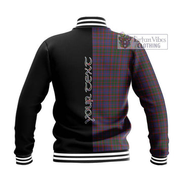 Cumming Tartan Baseball Jacket with Family Crest and Half Of Me Style